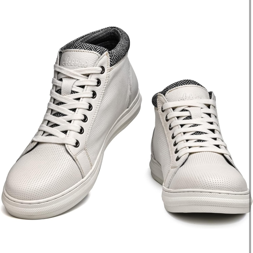 Arkbird Men's Casual Oxford Sneaker Boots Mid-Top Leather shoes